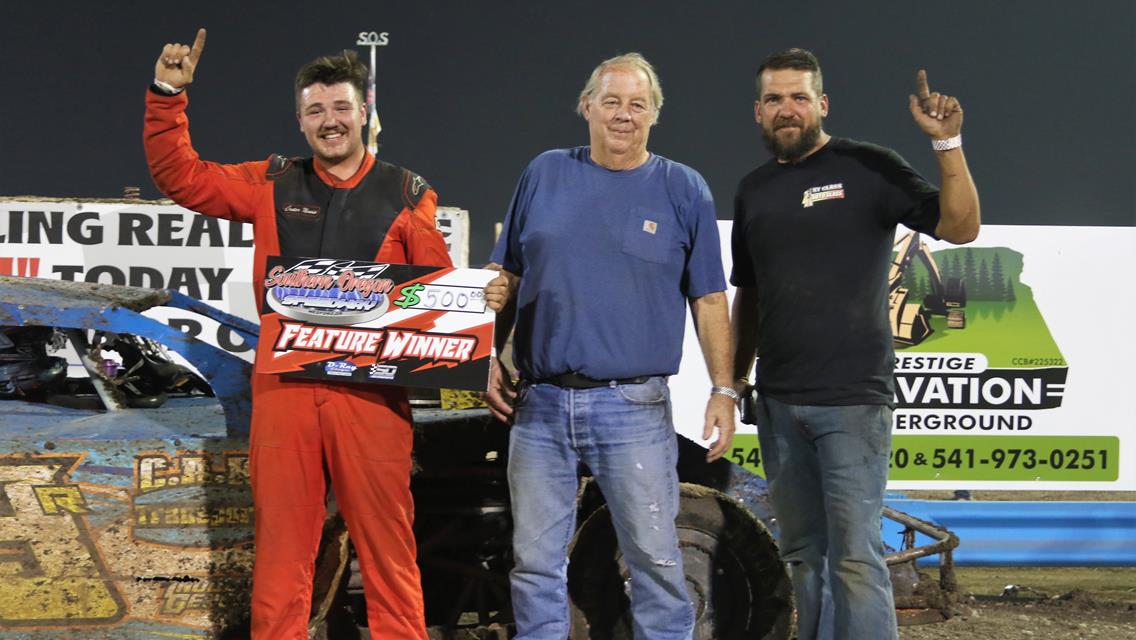 Wheeler, Hudson, And Sanders Collect August 14th World Famous Auto Night Wins At Southern Oregon