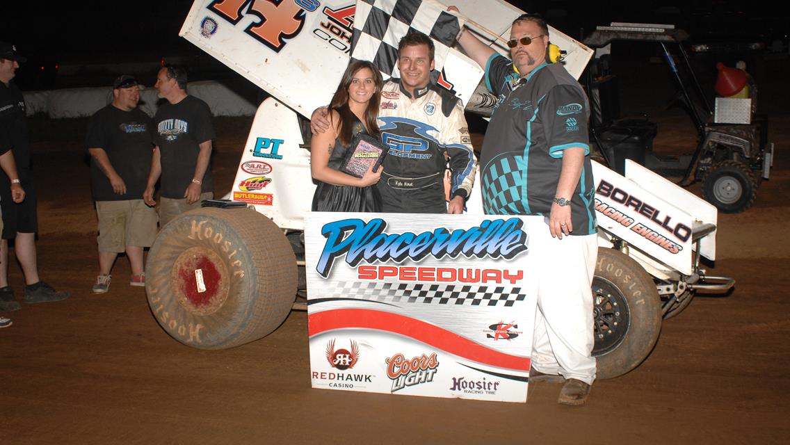 Hirst wins electrifying sprint car feature at Placerville Saturday