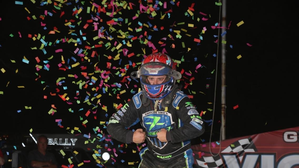 Bacon Speeds through Eastern Storm – Picks up Another Win along the Way