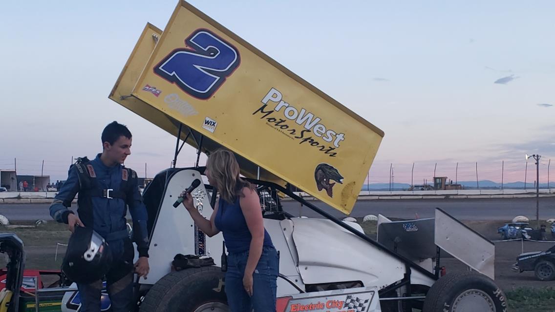 Setters Sweeps Rocky Mountain Sprint Car Series Show at Electric City Speedway