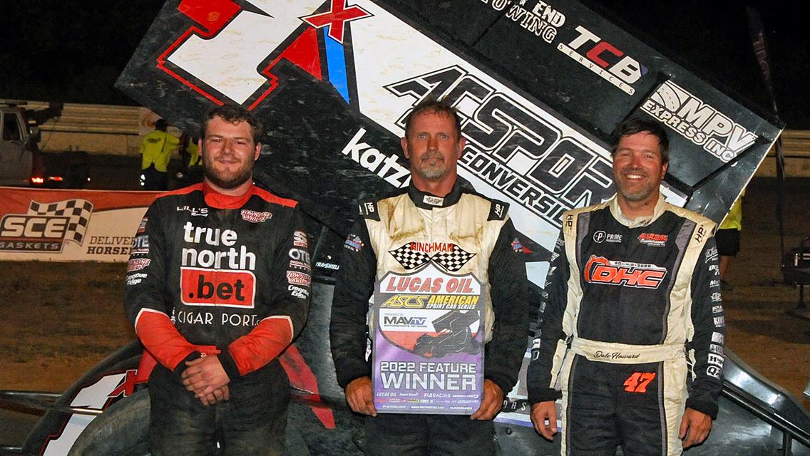 Tim Crawley Tops Tuesday&#39;s Lucas Oil ASCS Stop At Tulsa Speedway