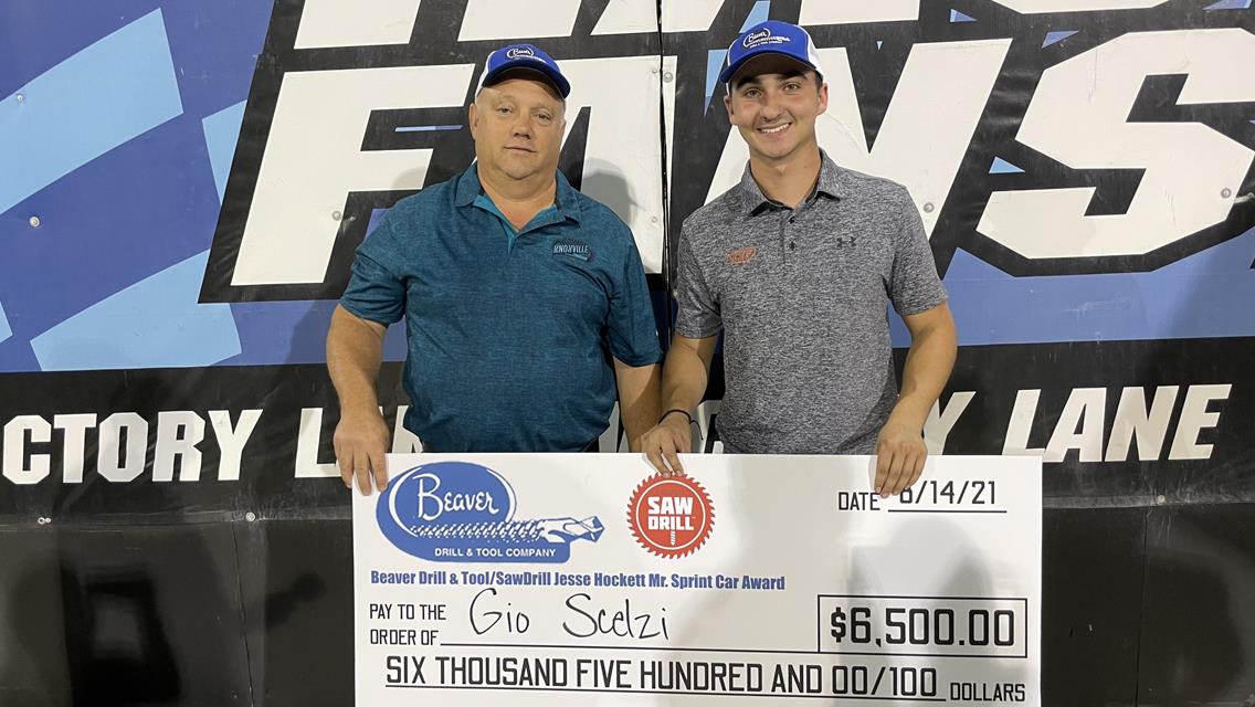 Gio Scelzi Wins Beaver Drill &amp; Tool Jesse Hockett “Mr. Sprint Car” Standings!