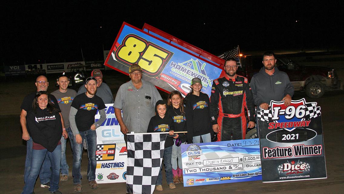 DAGGETT DEFENDS HOME TURF FOR I-96 WIN