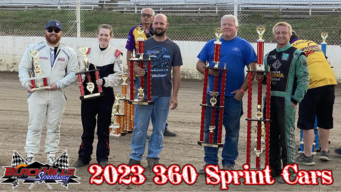 Congrats to your 2023 Black Hills Speedway Overall Points winners in the 360 Sprint Car Class!
