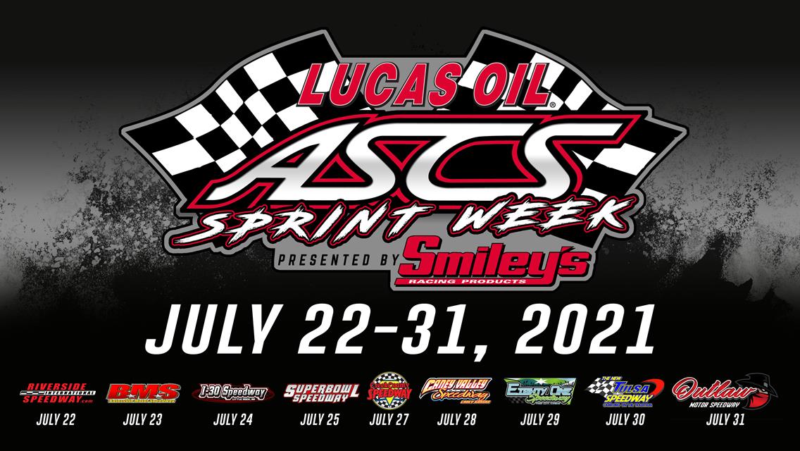 Smiley’s Racing Products Again Offering $10,000 ASCS Sprint Week Point Fund