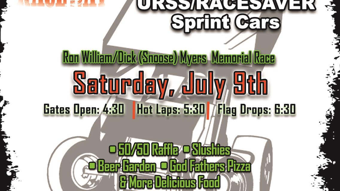 JULY 9TH URSS/RACESAVER SPRINT CARS