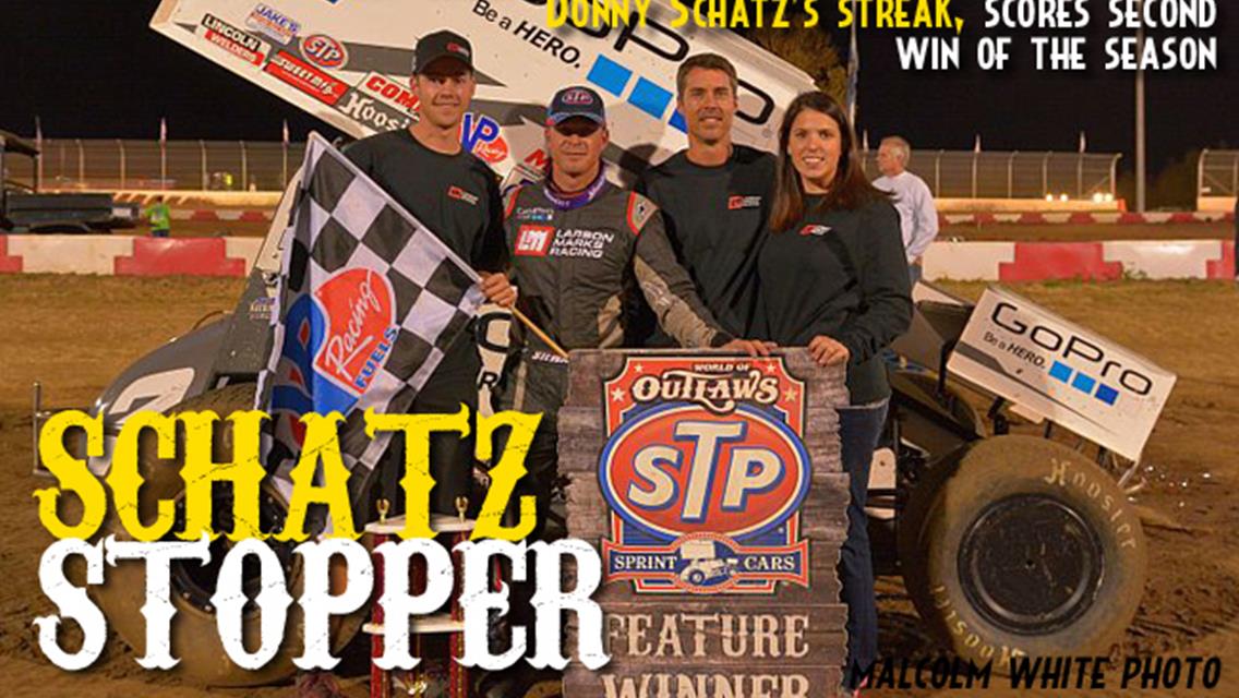 At Willamette Speedway Stewart Stops Schatz’s Streak