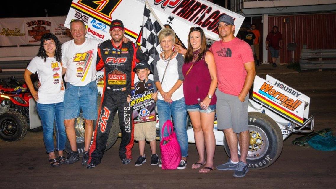 Brian Brown Tops ASCS Warriors At Missouri State Fair Speedway