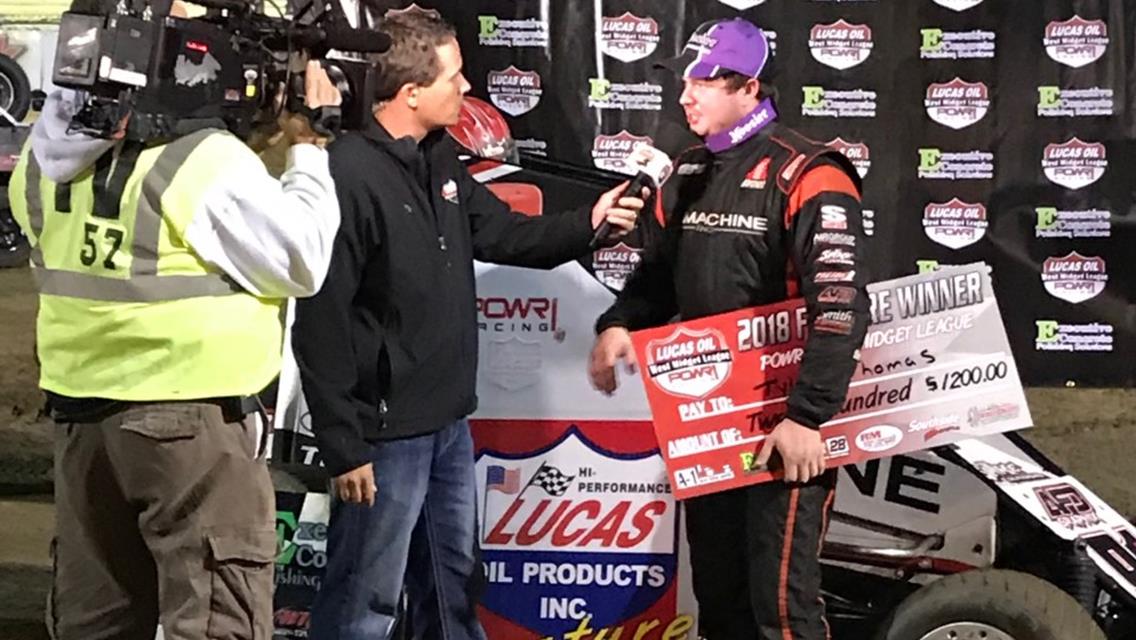 Tyler Thomas Tops POWRi West at Creek County’s “Fall Fling”