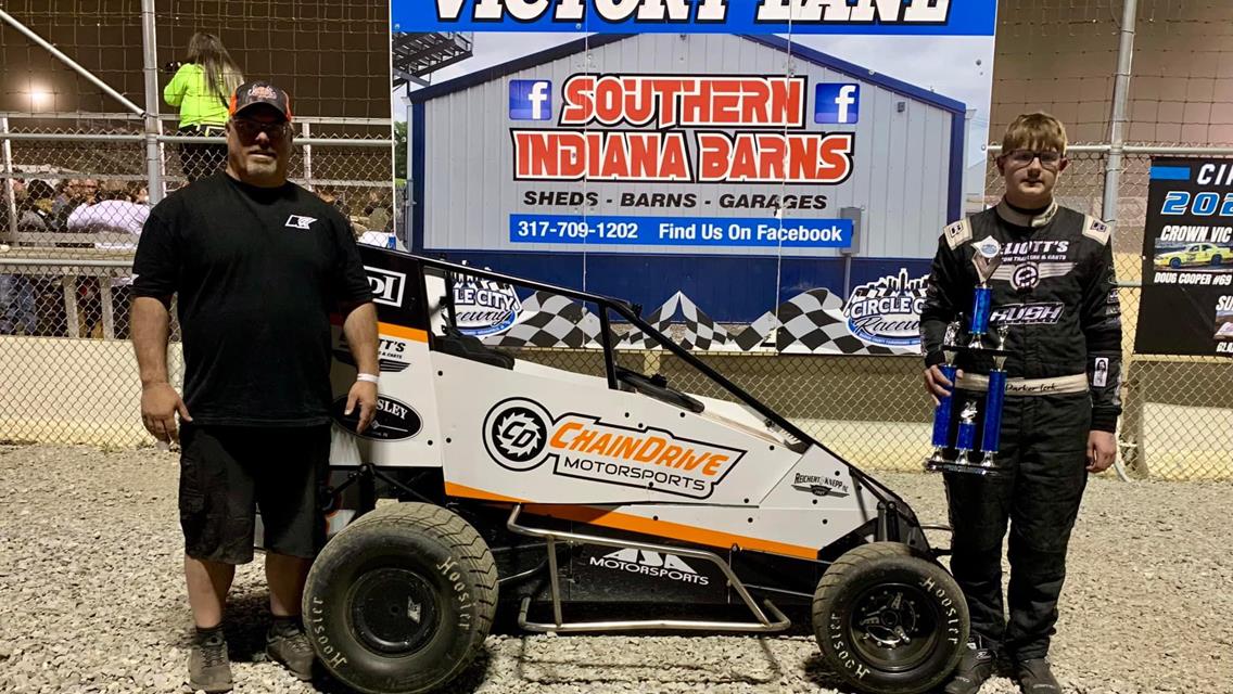 Parker Leek Lands in Victory Lane with NOW600 HART Series at Circle City Raceway!