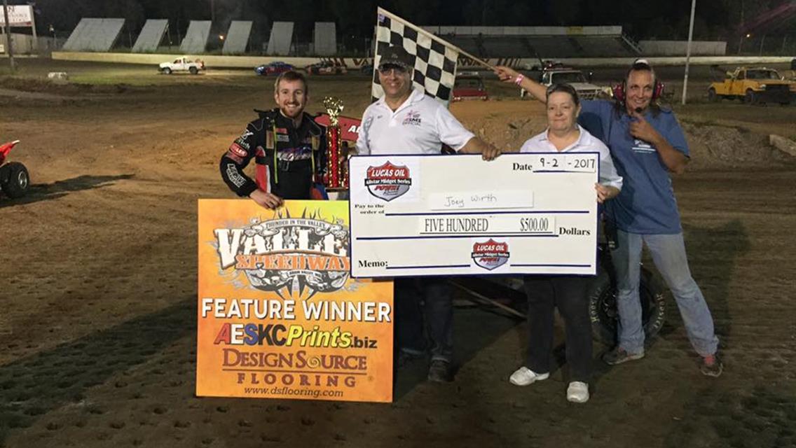 WIRTH WINS IN ALLSTAR MIDGET