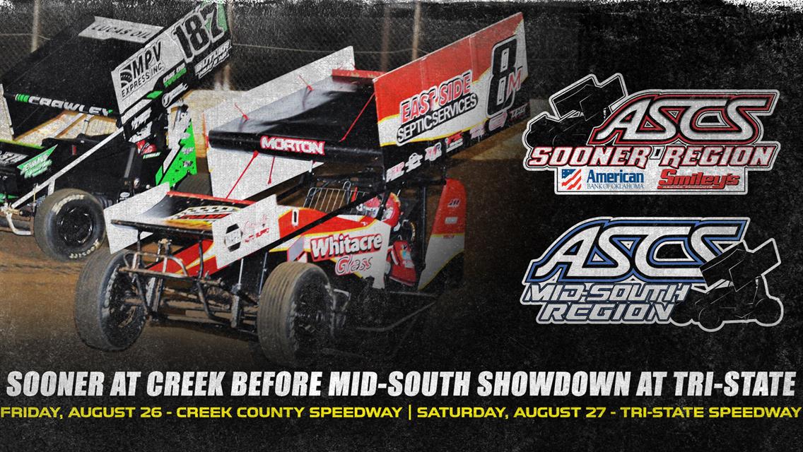ASCS Sooner Region At Creek County, Followed By ASCS Mid-South Matchup At Tri-State Speedway This Weekend