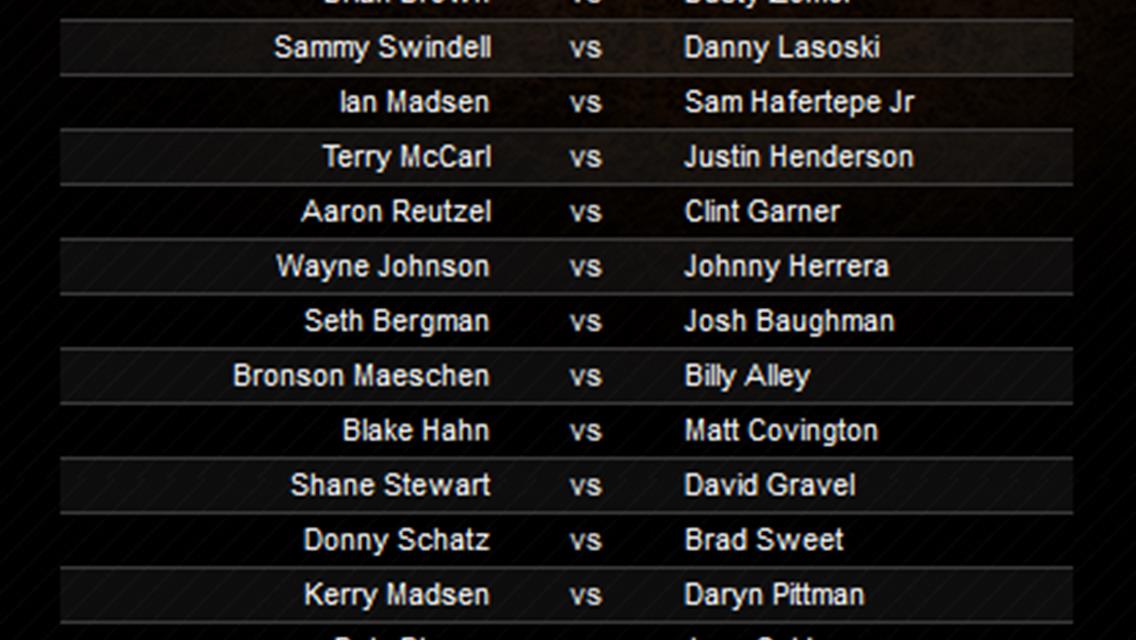 28 Drivers, 14 Matchups and $100 to the Winner of Southern Iowa Speedweek Fantasy!
