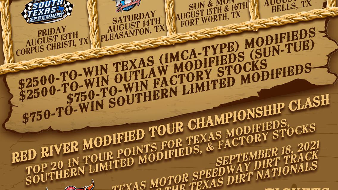 Red River Mod Tour Comes To I-37 Speedway August 14th