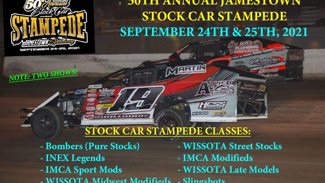 50th Annual Stock Car Stampede - September 24th (7:00 PM) &amp; September 25th (4:00 PM)