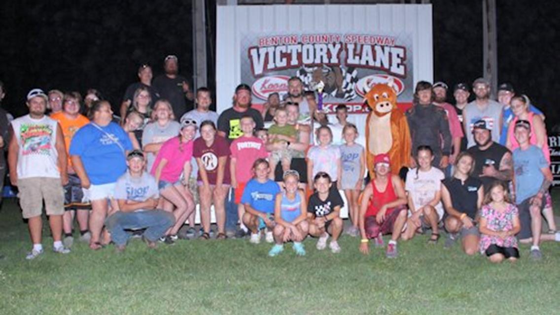 Hilmer, Kimm, Schmitz highlight night of firsts at Benton County Speedway