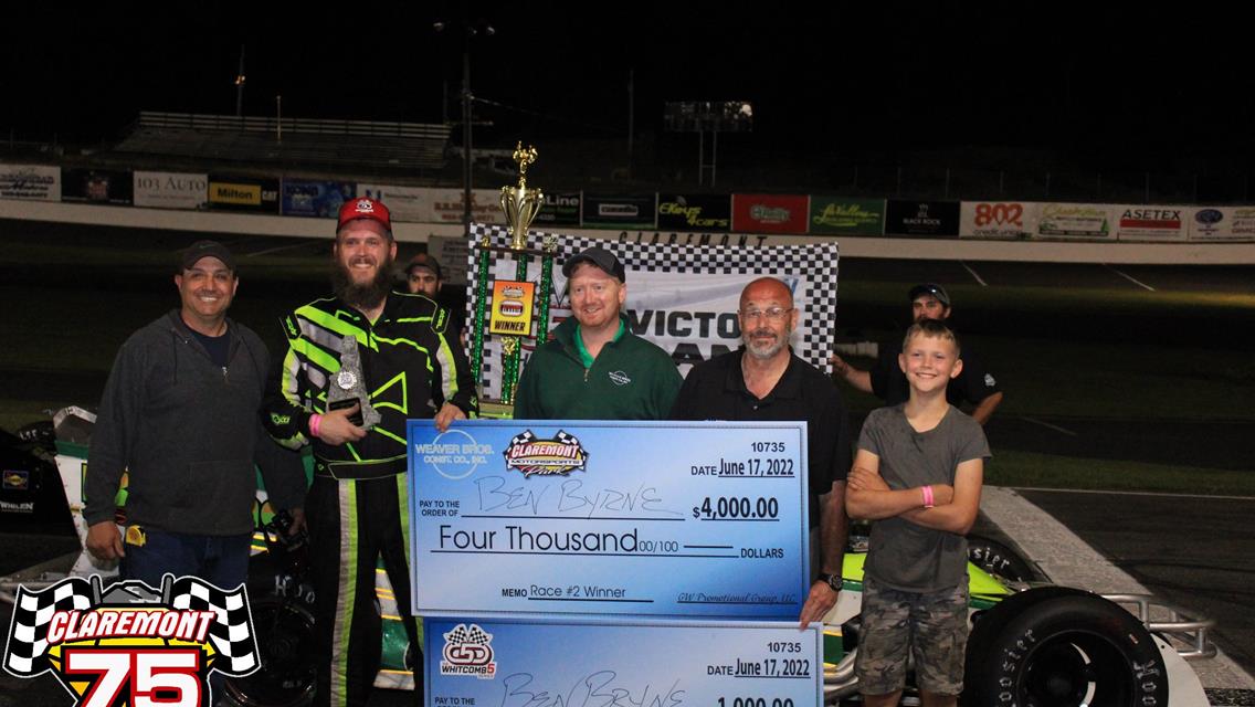 Two First Timers - Bly and Greenslit Repeat Friday at Claremont