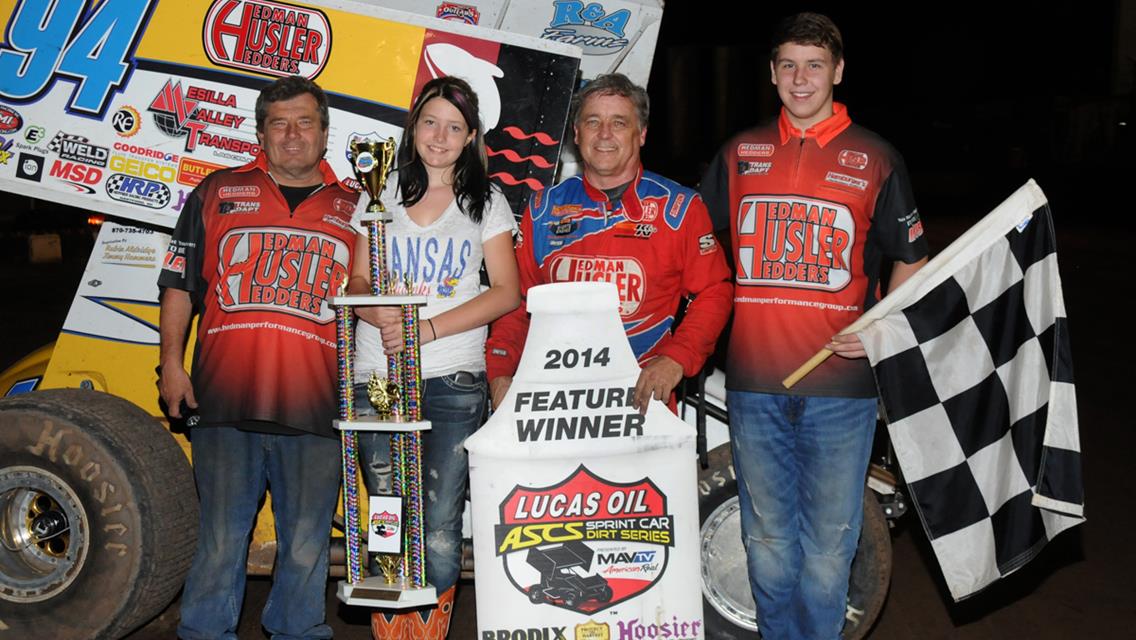Jeff Swindell Hangs on for Lucas Oil ASCS Score at Salina Speedway