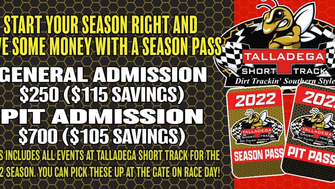 2022 Season Passes Available
