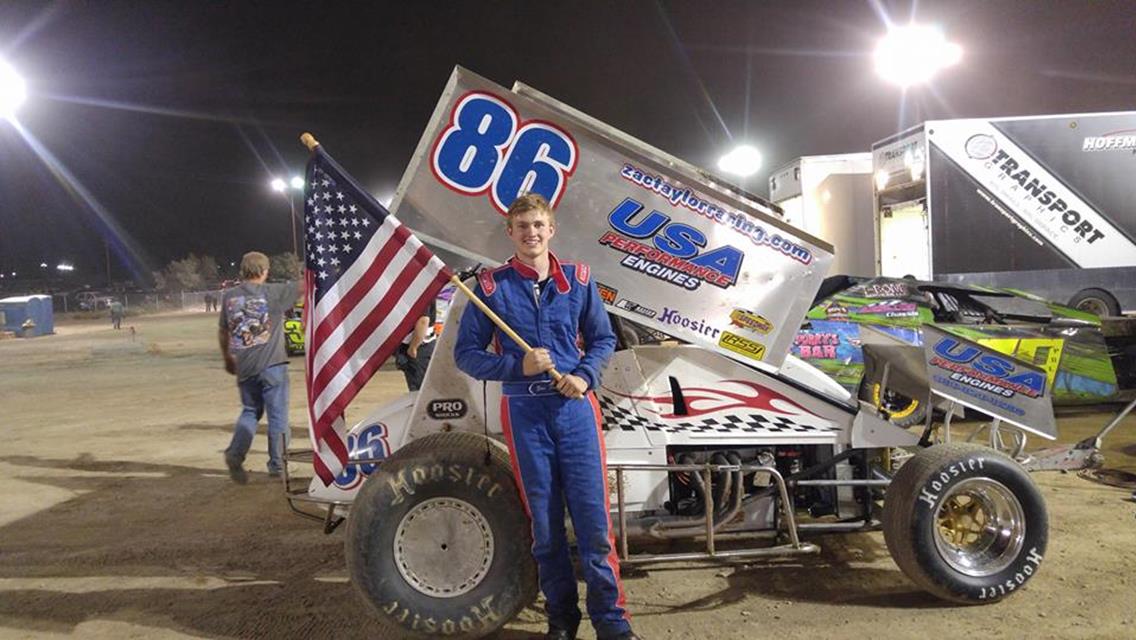 Taylor Spectacular during 360ci Sprint Car Debut