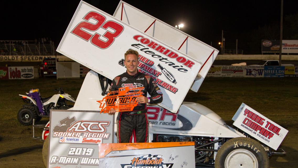 Seth Bergman Wins ASCS Sooner/NCRA Showdown At Humboldt Speedway