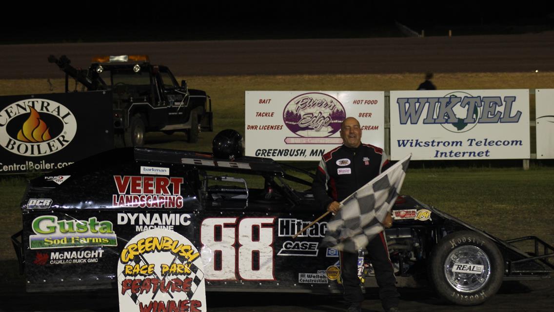 Strand, Greseth, Veert, and Pederson collect GRP checkers