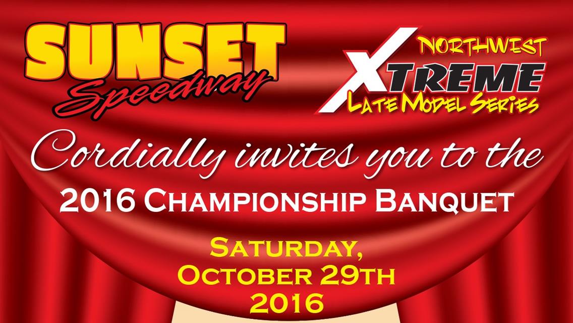 2016 Sunset Speedway Championship Awards Banquet Information &amp; Drivers to be Awarded