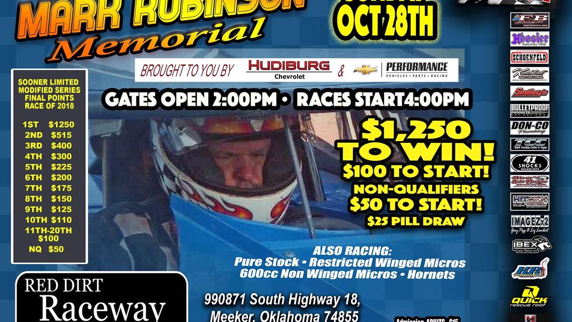 5th Annual Mark Robinson Memorial