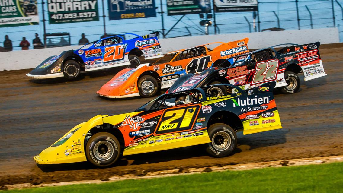 Lucas Oil Speedway (Wheatland, MO) – Lucas Oil Late Model Dirt Series (LOLMDS) – Show-Me 100 – May 28th-29th, 2021. (Heath Lawson photo)
