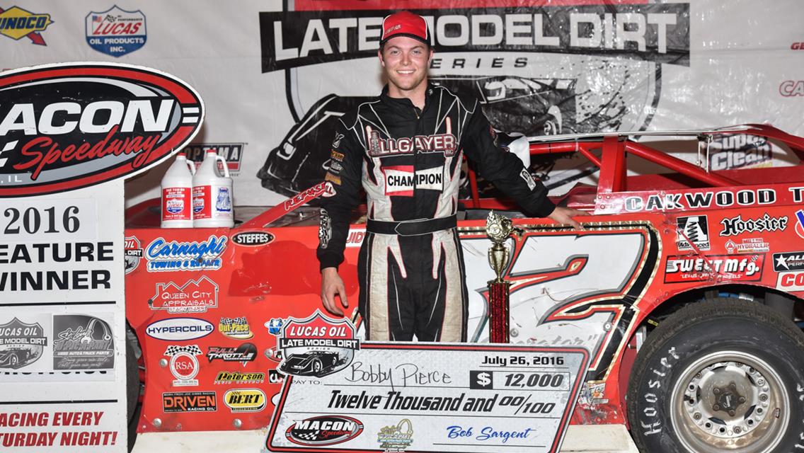 Pierce Battles Hard for Lucas Oil Win at Macon