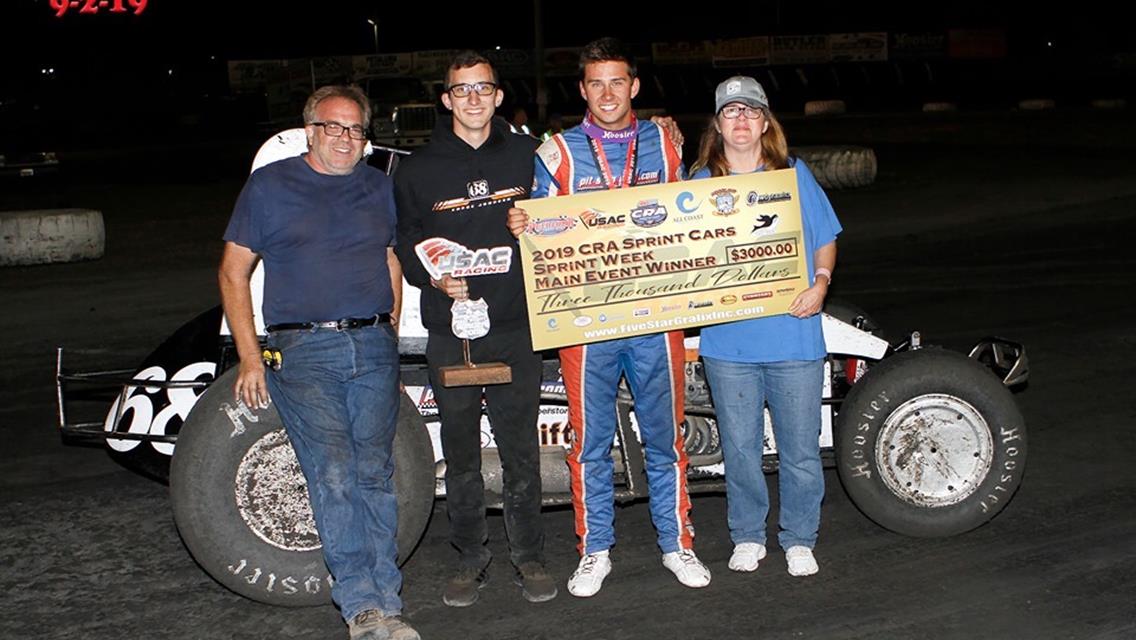 Chase Johnson Overcomes Obstacles to Win USAC/CRA Event at Petaluma Speedway