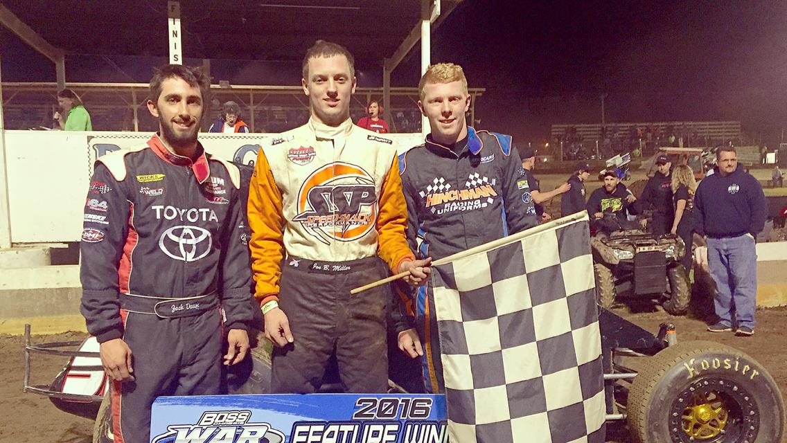 MILLER TOPS WAR AT BELLE-CLAIR