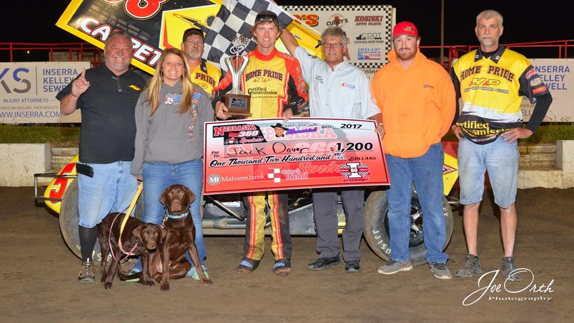 Dover Charges From 20th to Capture Carpet Land Nebraska 360 Sprints Event at I-80