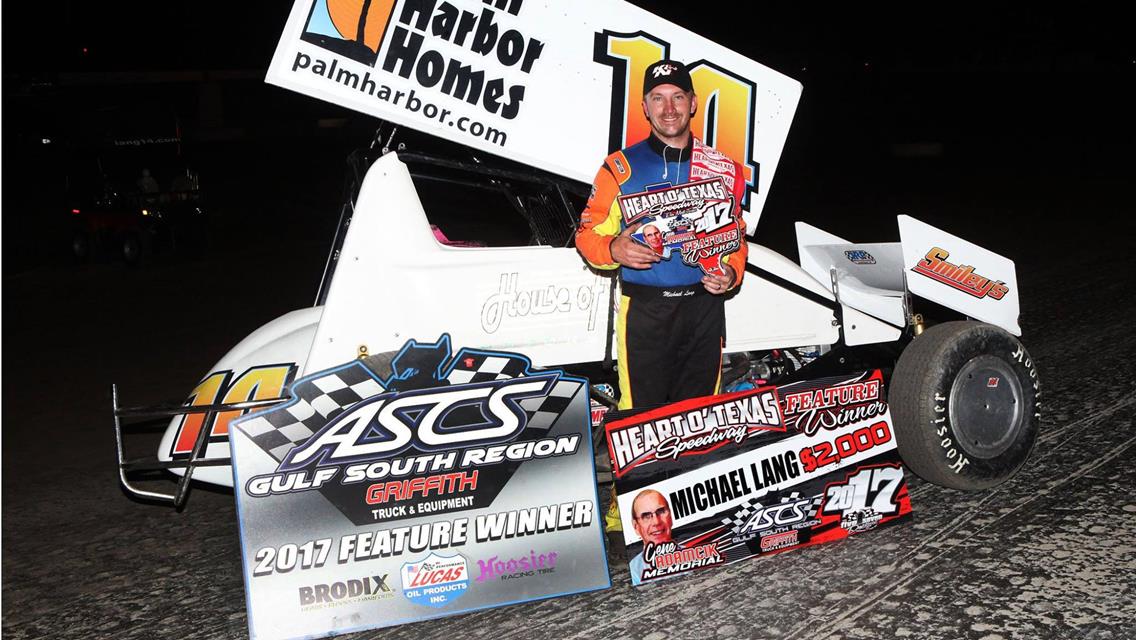 Michael Lang Snags First ASCS Gulf South Win At Heart O’Texas Speedway
