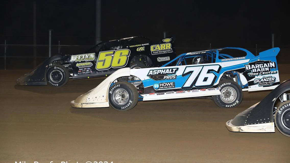 Stuart Speedway (Stuart, IA) – Malvern Bank East Series – Blackberry Brandy Brawl – May 10th, 2024. (Mike Ruefer Photo)
