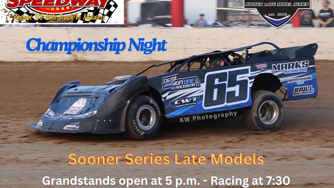 Sooner champion to be crowned Saturday at Enid Speedway