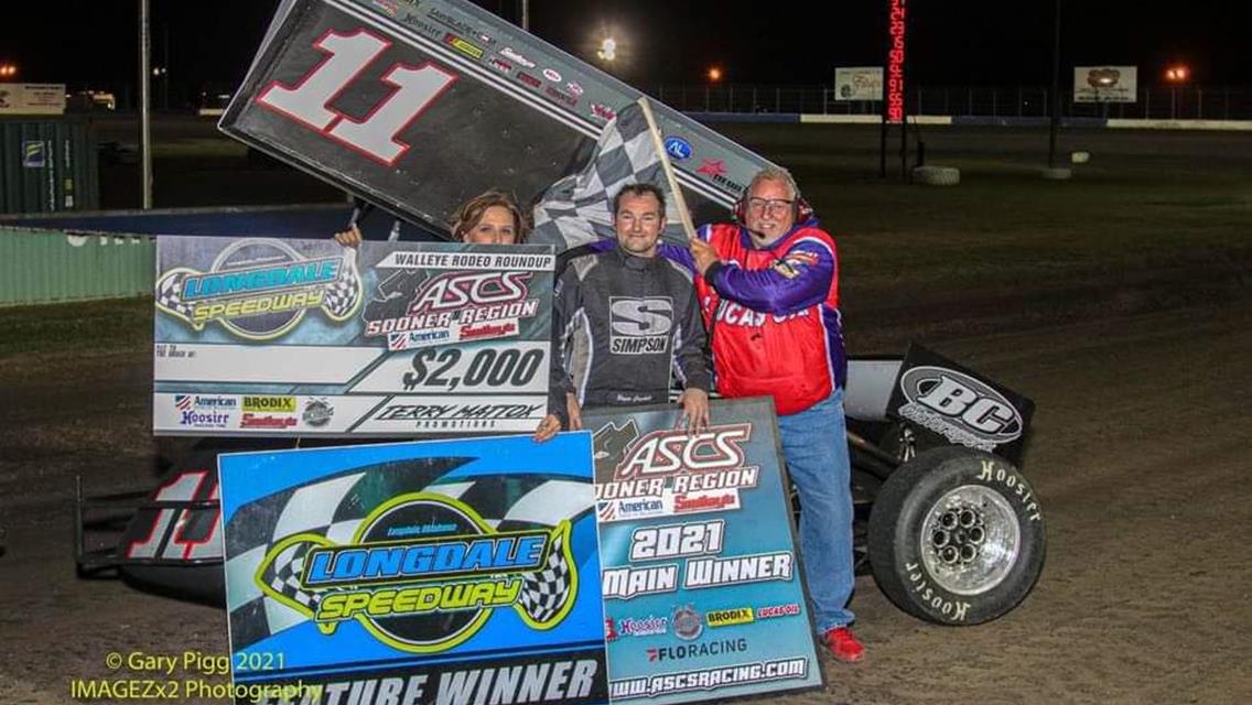 Roger Crockett Prevails With ASCS Sooner Region At Longdale Speedway