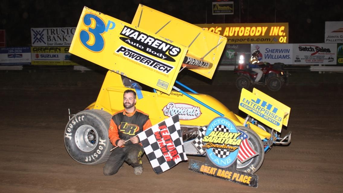 JOSH PIENIAZEK CLAIMS SECOND CRSA FEATURE OF 2015 AT ALBANY SARATOGA SPEEDWAY