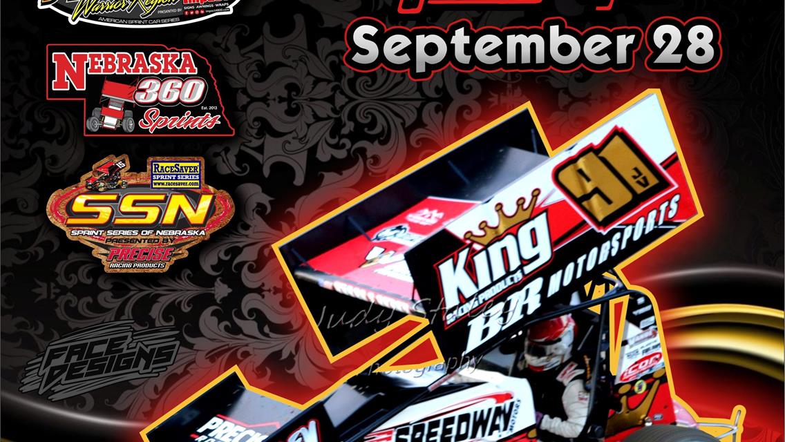 Nebraska 360 Sprints and ASCS Warrior Region headline final Sprint Car Special of 2019