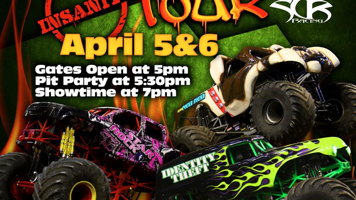Monster Trucks Rain or Shine Douglas County Fairgrounds April 5 &amp; 6