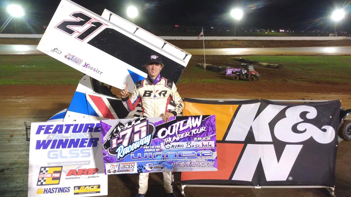 Gavan Boschele Dominates and gets his 1st USCS Feature Win