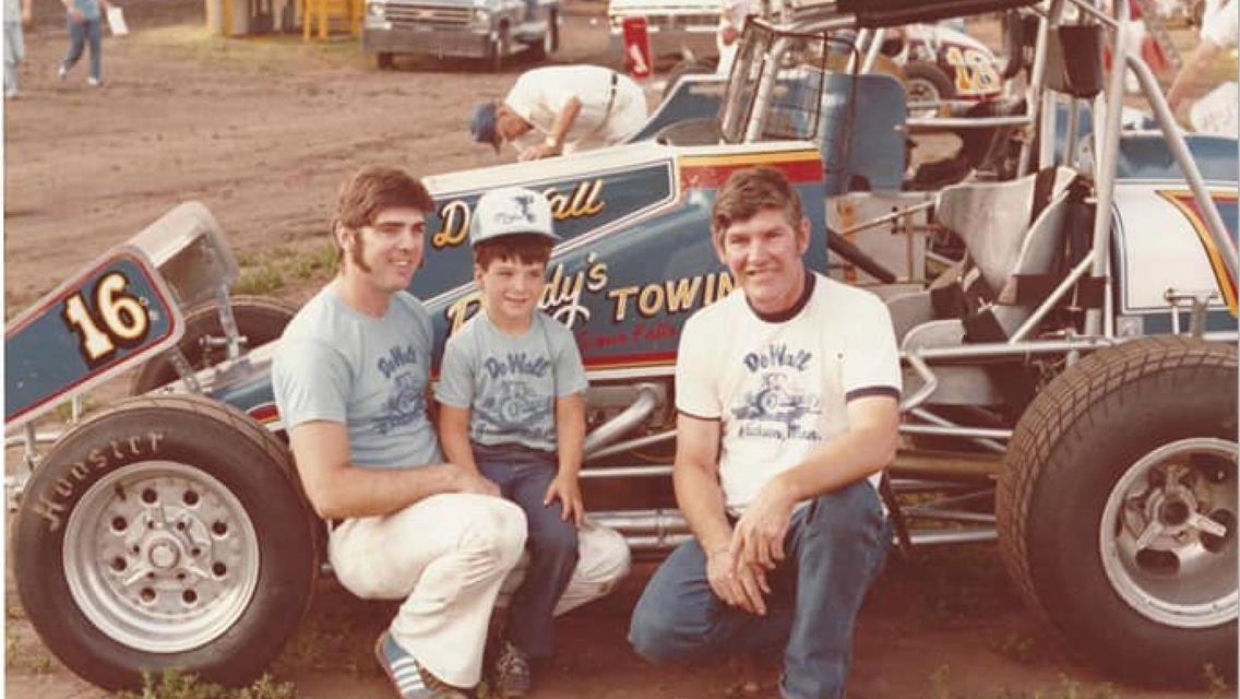 A Grandfather who is both cowboy and race car driver.