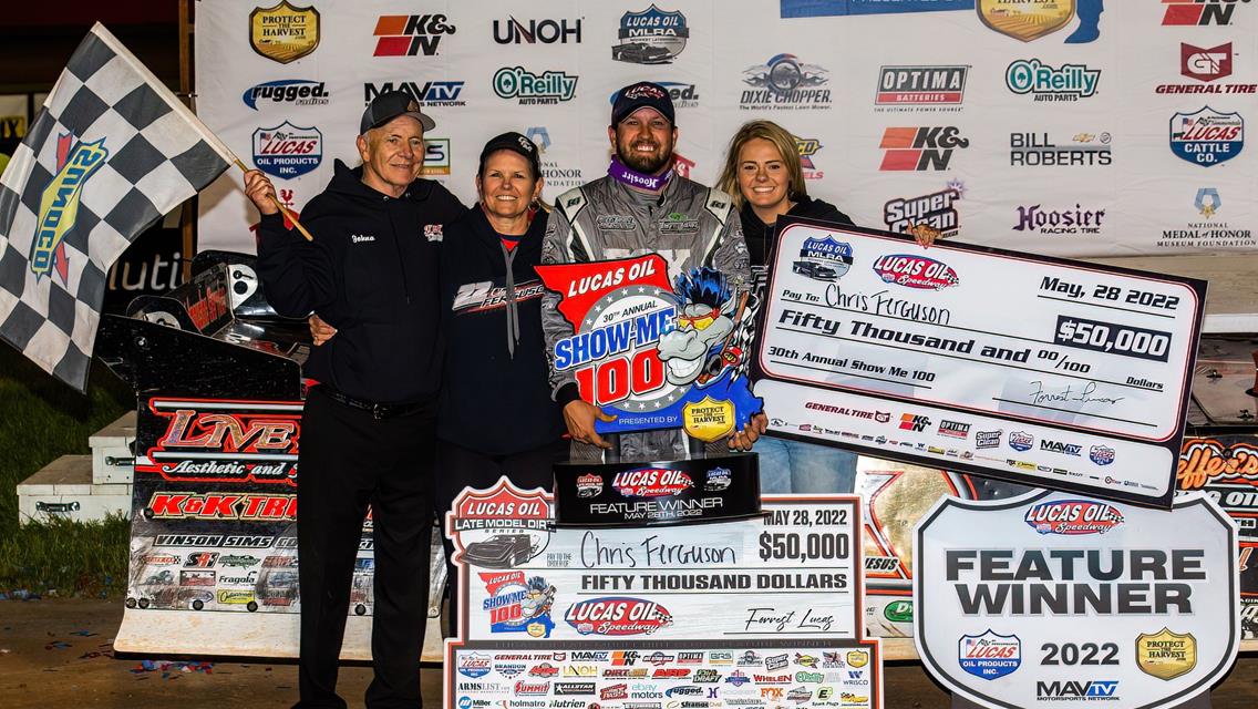 Lucas Oil Speedway (Wheatland, Mo.) – Lucas Oil Late Model Dirt Series – Show-Me 100 – May 28th, 2022. (Heath Lawson photo)