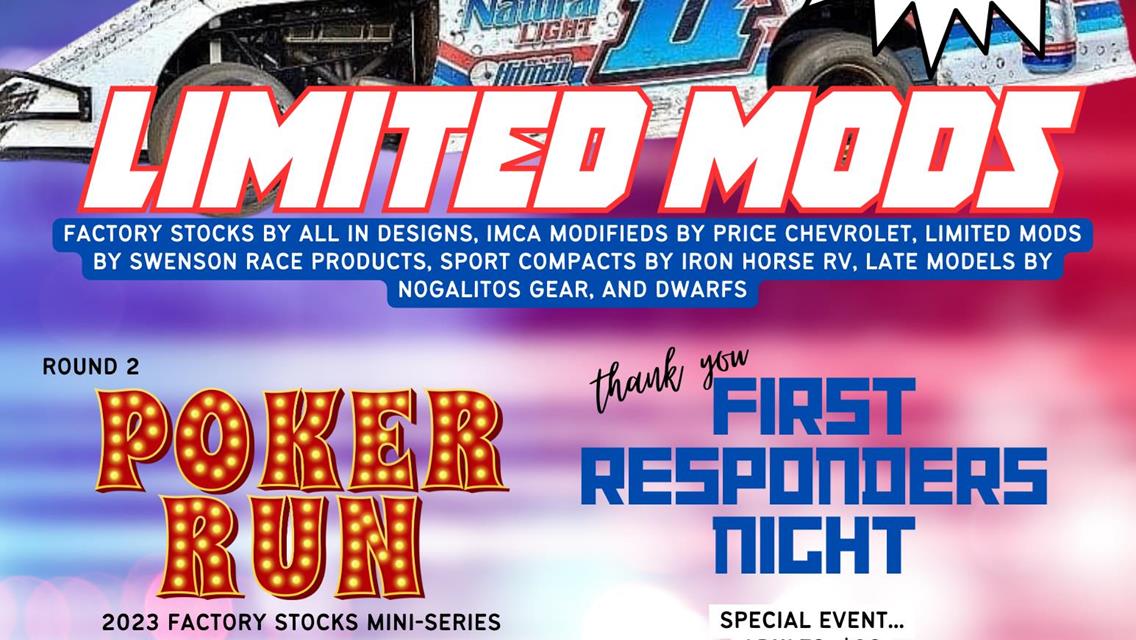 Sept 23rd; Poker Run R2, Limited Mods $1,000 to win!