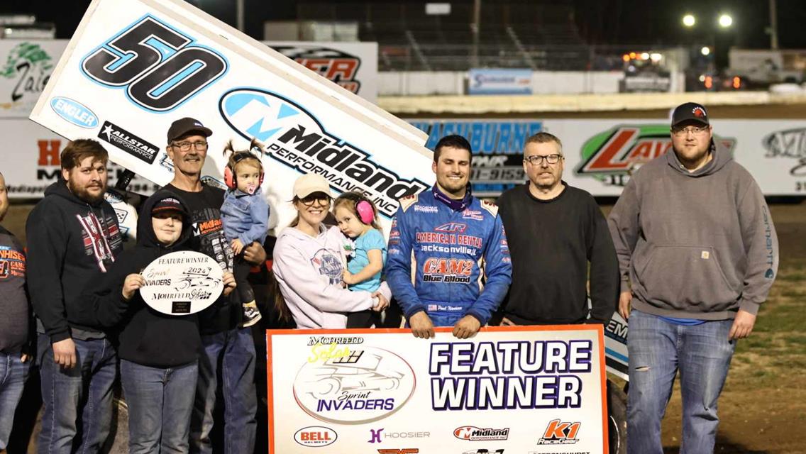 Paul Nienhiser Makes History With Dominant Sprint Invaders Win at 34 Raceway!