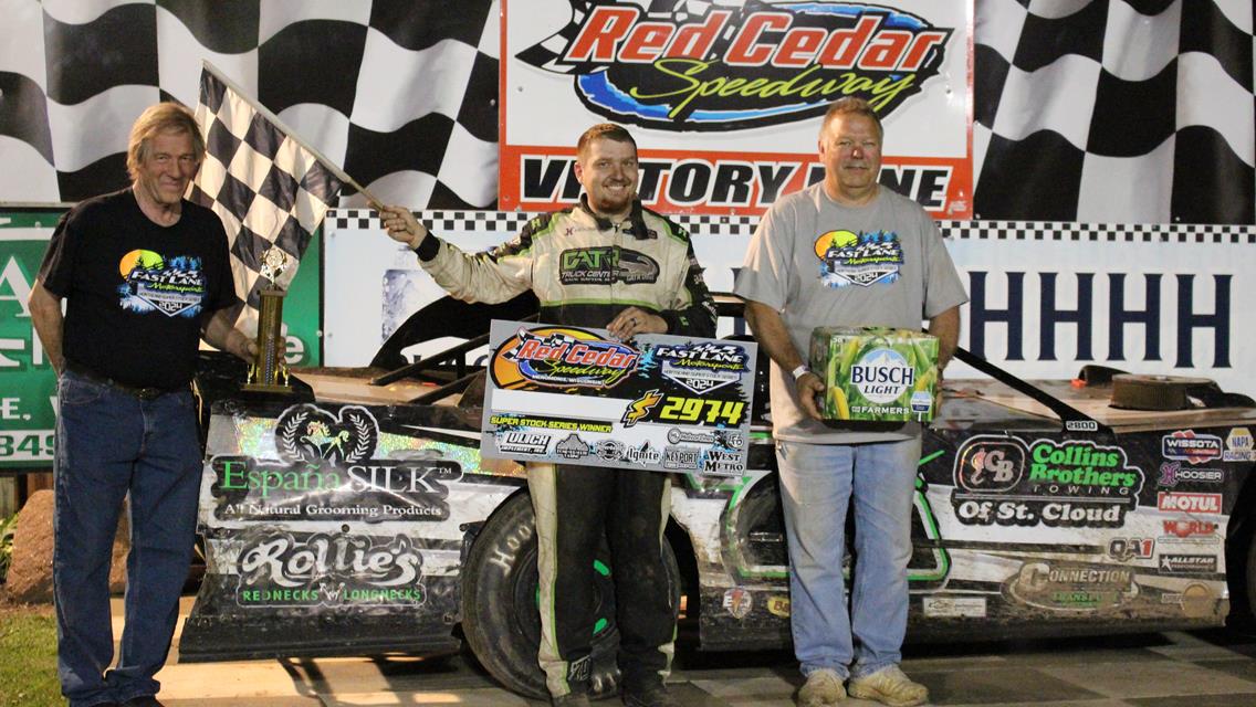 Koch wins Round 1 of FASTLANE Super Stock series at Red Cedar.