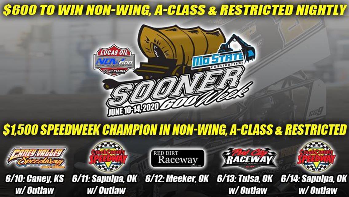Lucas Oil NOW600 Series Sooner 600 Week Features Five Straight Nights of Racing This Week