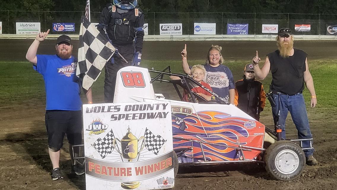 Romack, Ballinger, Lieb, Apple and Holden Top Friday Nights NOW600 Weekly Racing Action at Coles County Speedway