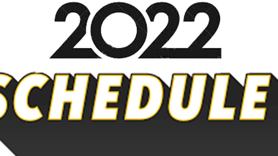 2022 Racing Schedule Posted