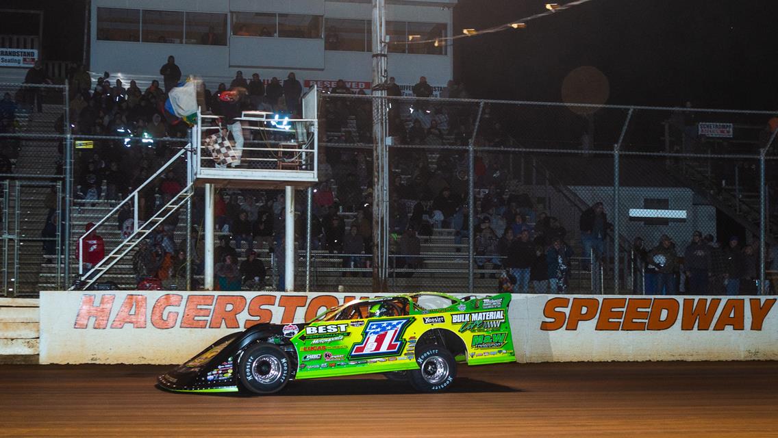 Hagerstown Speedway (Hagerstown, MD) – Lucas Oil Late Model Dirt Series – Conococheague 50 – April 9th 2022. (Heath Lawson photo)